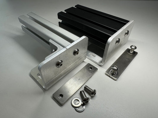 Sprinter 8020 rail mounts give you tons of flexibility for building a roof rack