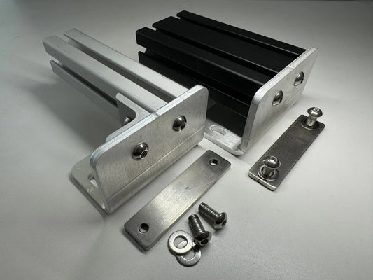 Sprinter 8020 rail mounts give you tons of flexibility for building a roof rack