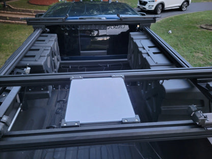 Starlink Mini 80/20 roof rack mount installed