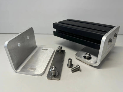 Sprinter 8020 rail mounts give you tons of flexibility for building a roof rack