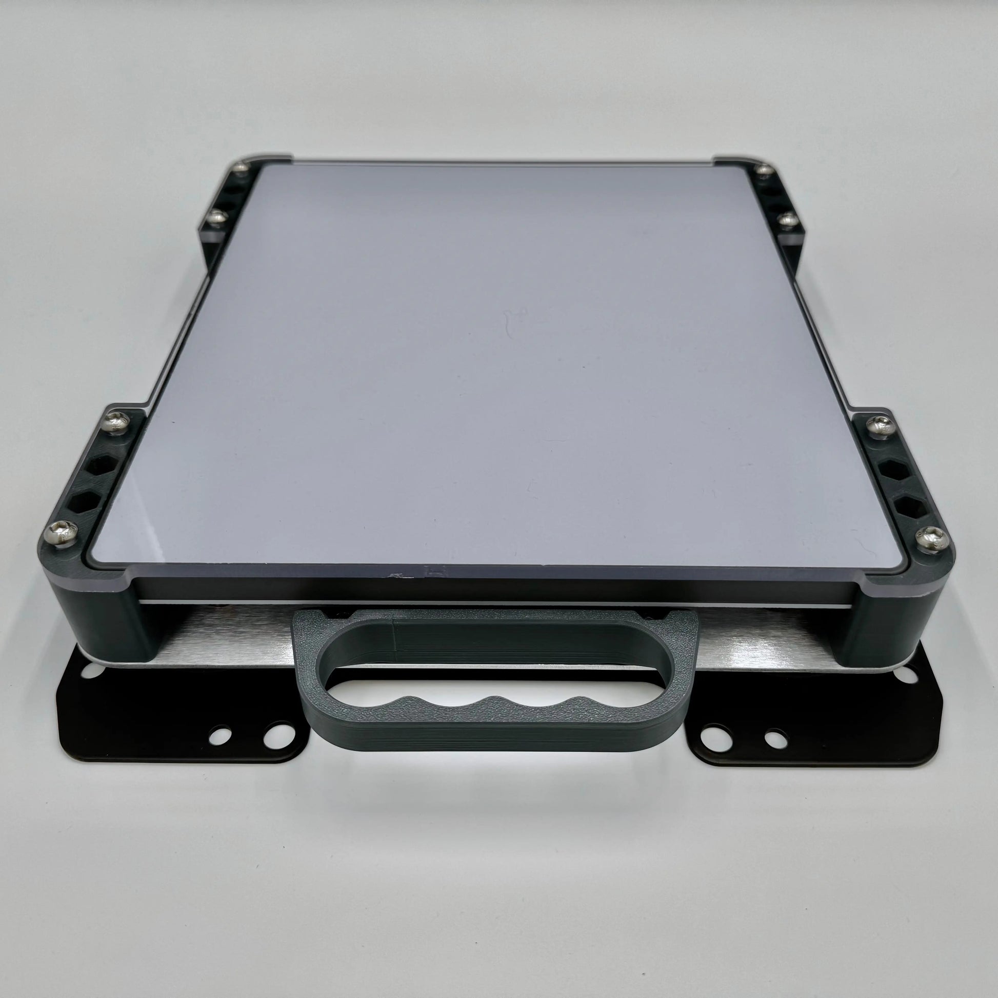Starlink Mini launch pad roof mount kit mounted on roof rack
