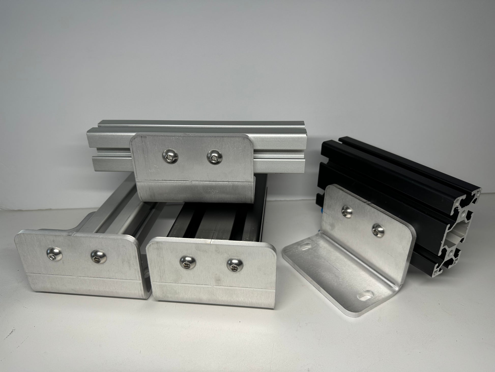 Sprinter 8020 rail mounts give you tons of flexibility for building a roof rack