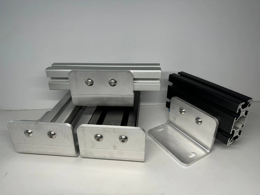 Sprinter 8020 rail mounts give you tons of flexibility for building a roof rack