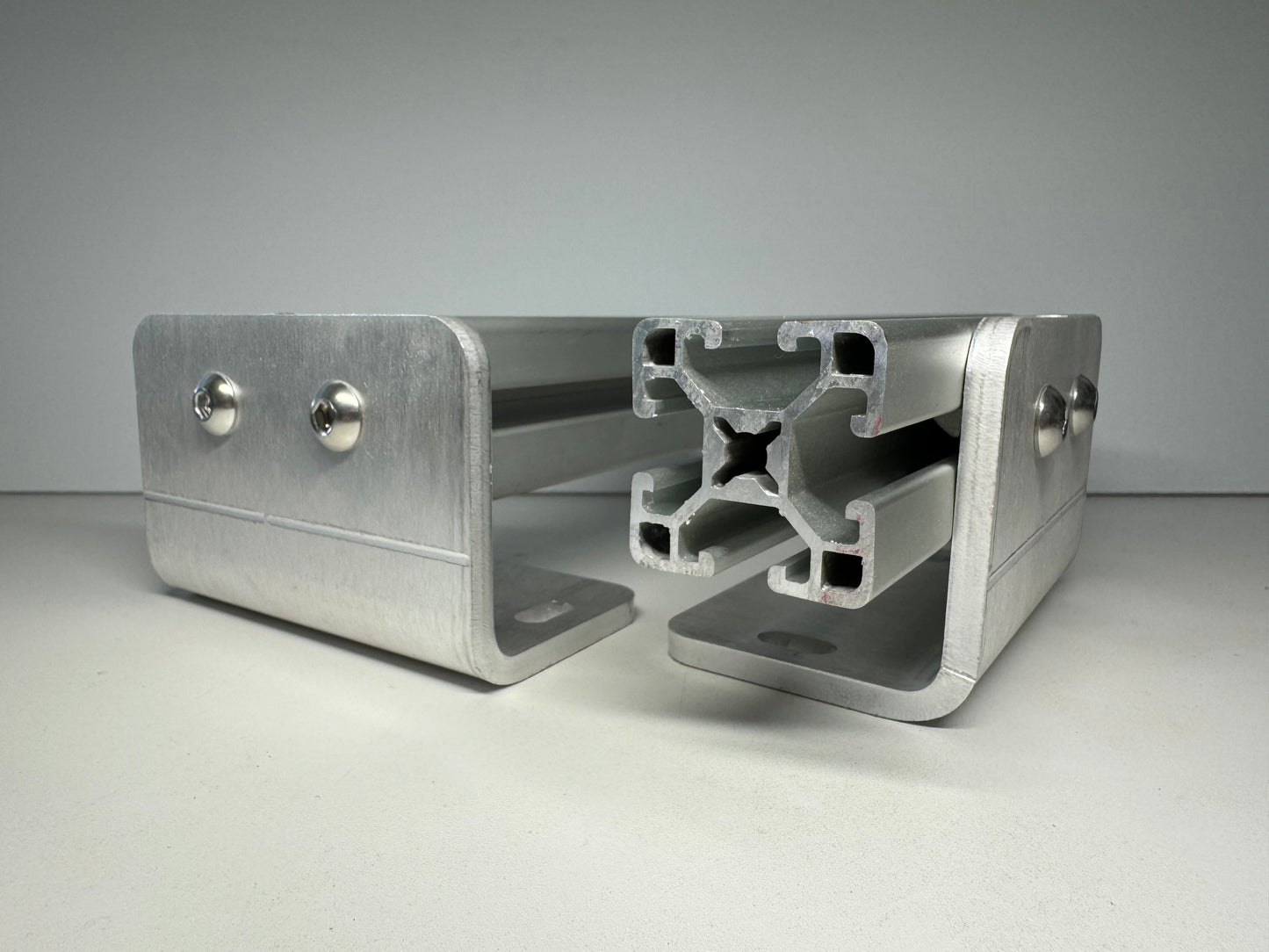 Sprinter 8020 rail mounts give you tons of flexibility for building a roof rack
