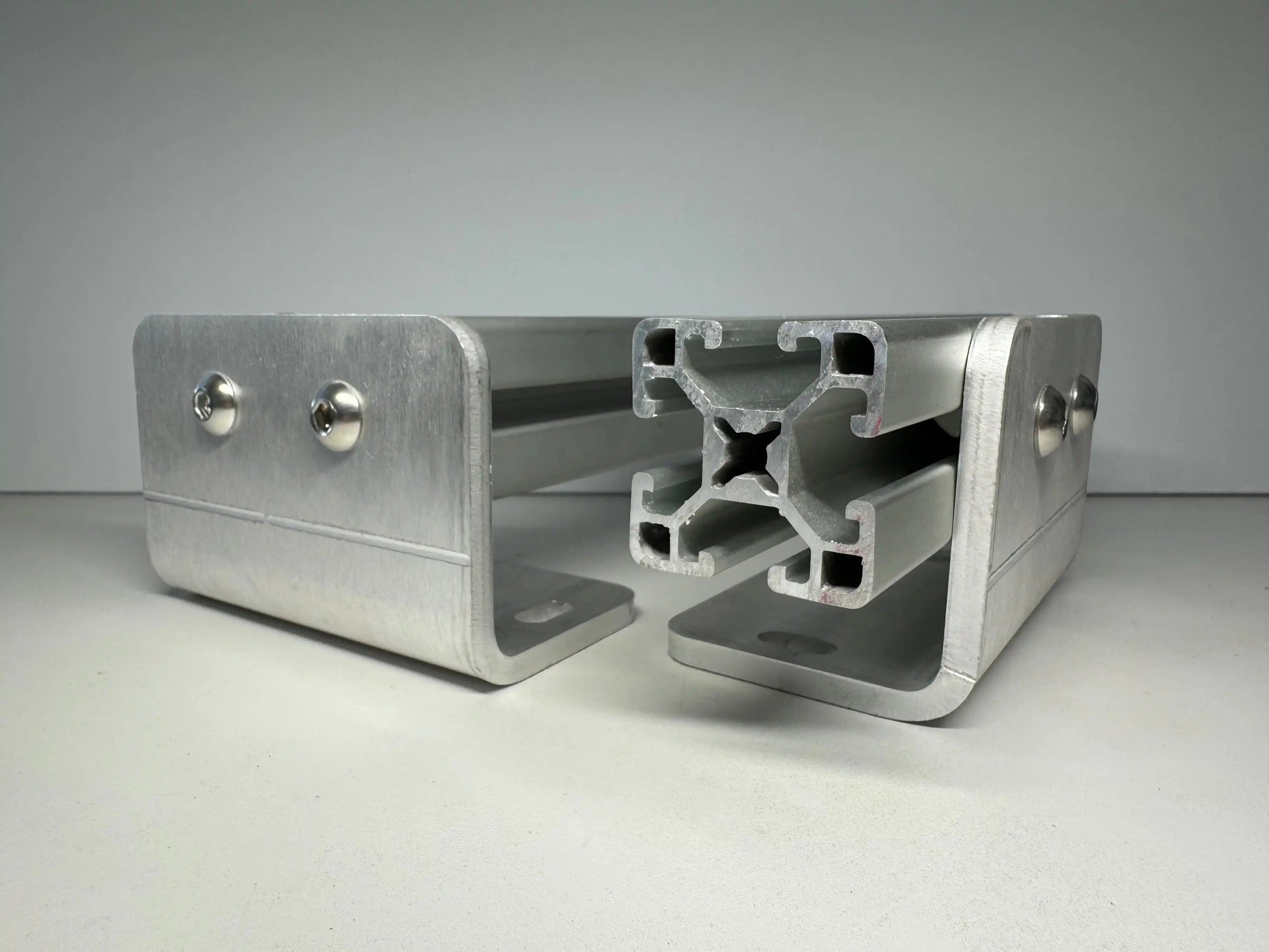 Sprinter 8020 rail mounts give you tons of flexibility for building a roof rack