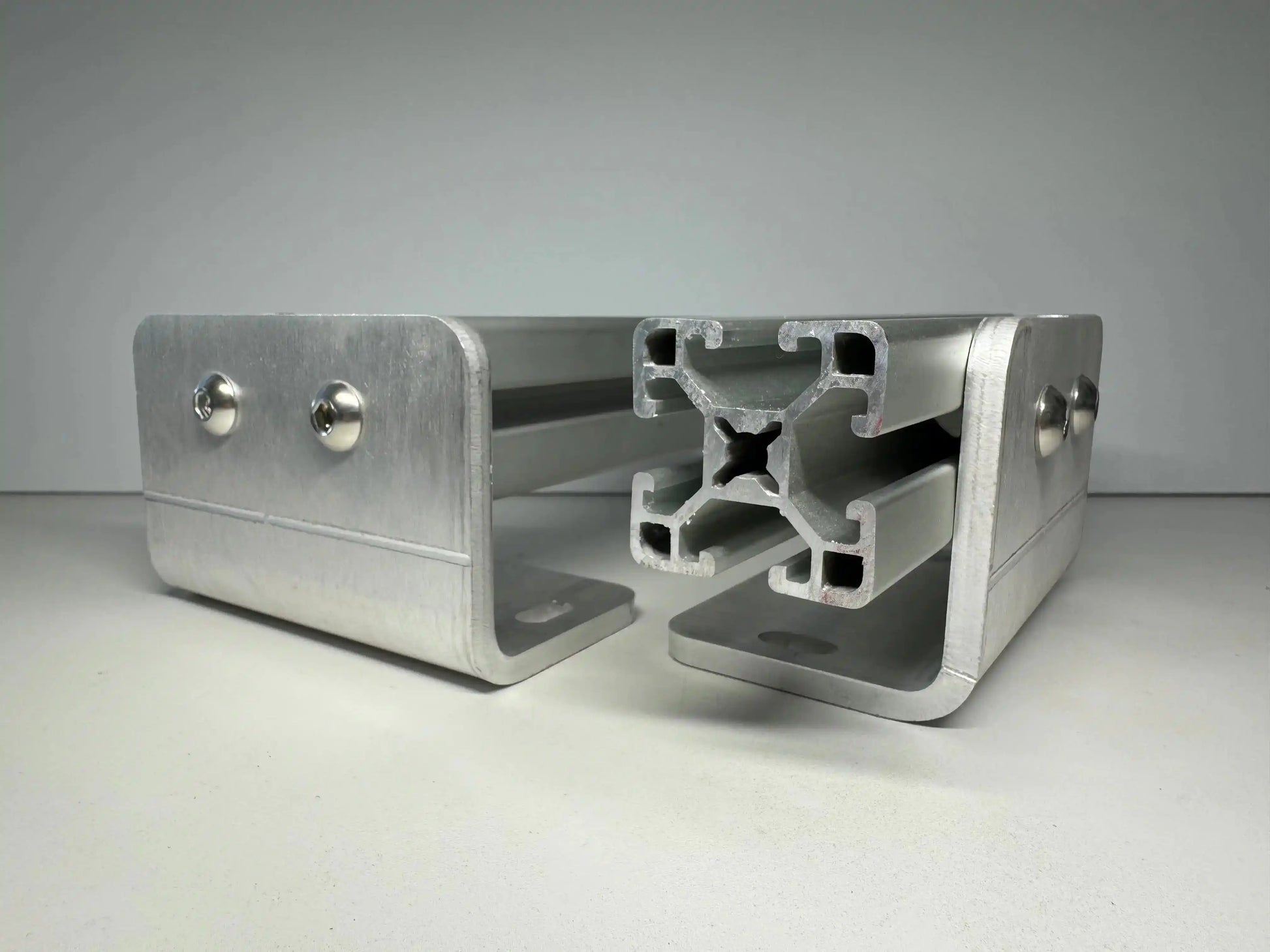 Sprinter 8020 rail mounts give you tons of flexibility for building a roof rack