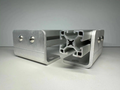 Sprinter 8020 rail mounts give you tons of flexibility for building a roof rack