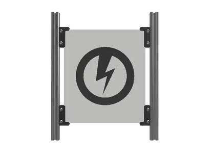 Starlink Mini 80/20 roof rack mount front view