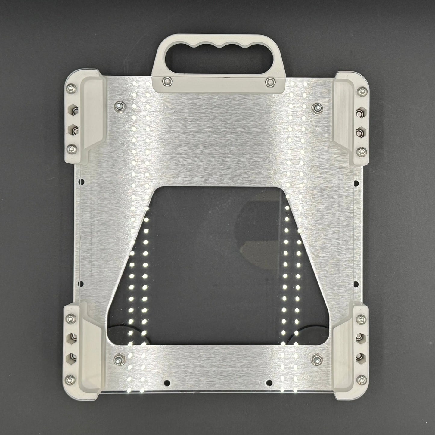 Starlink Mini Mount with magnets and handle in white with Poly Shield