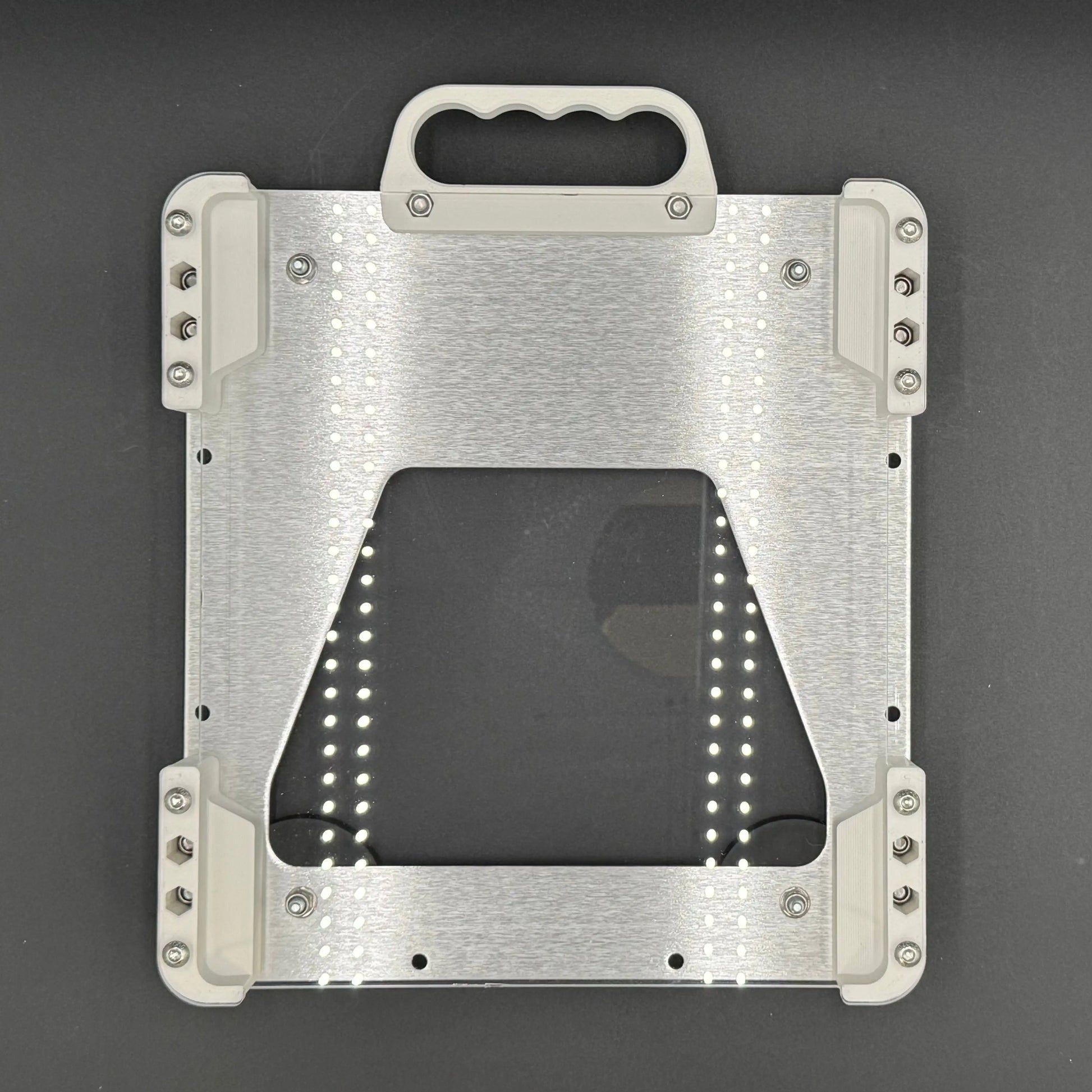 Starlink Mini Mount with magnets and handle in white with Poly Shield