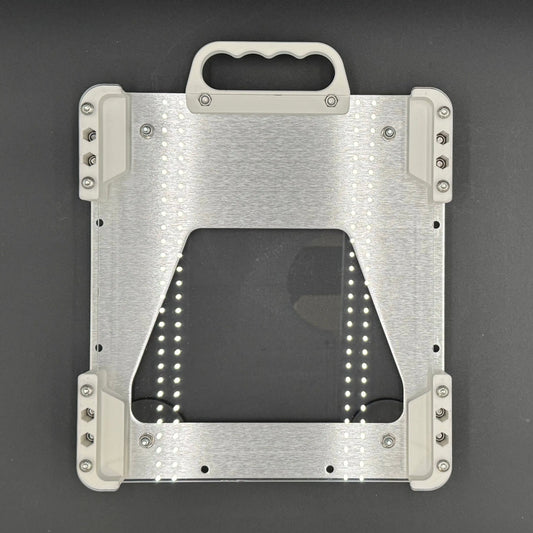 Starlink Mini Mount with magnets and handle in white with Poly Shield