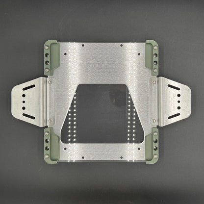 Starlink Mini roof mount for INEOS Grenadier Leitner ACS rack in army green with Poly Shield