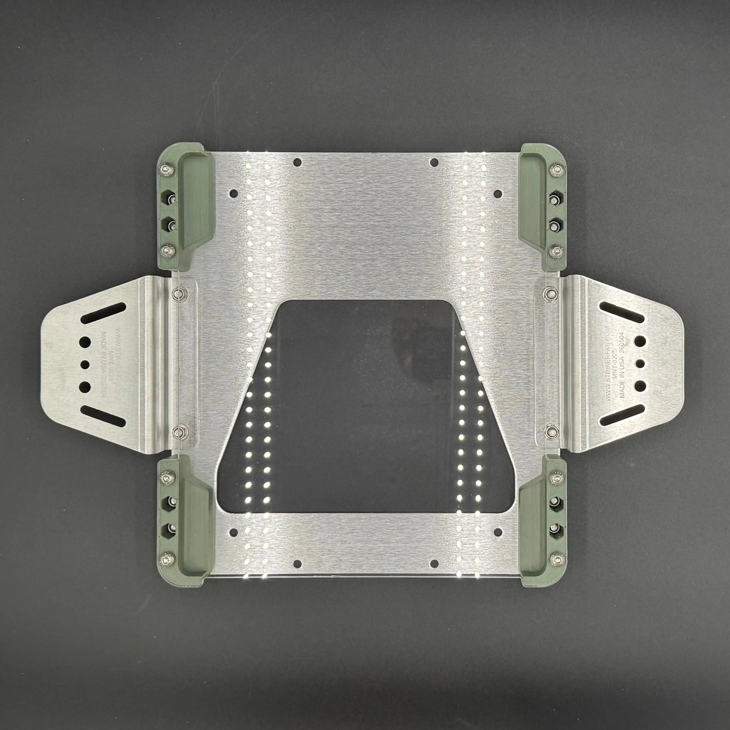 Starlink Mini static roof mount kit in army green with Poly Shield
