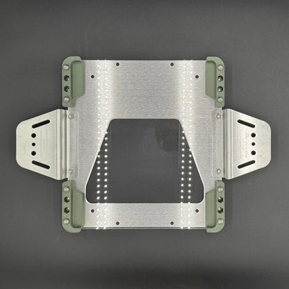 Starlink Mini static roof mount kit in army green with Poly Shield