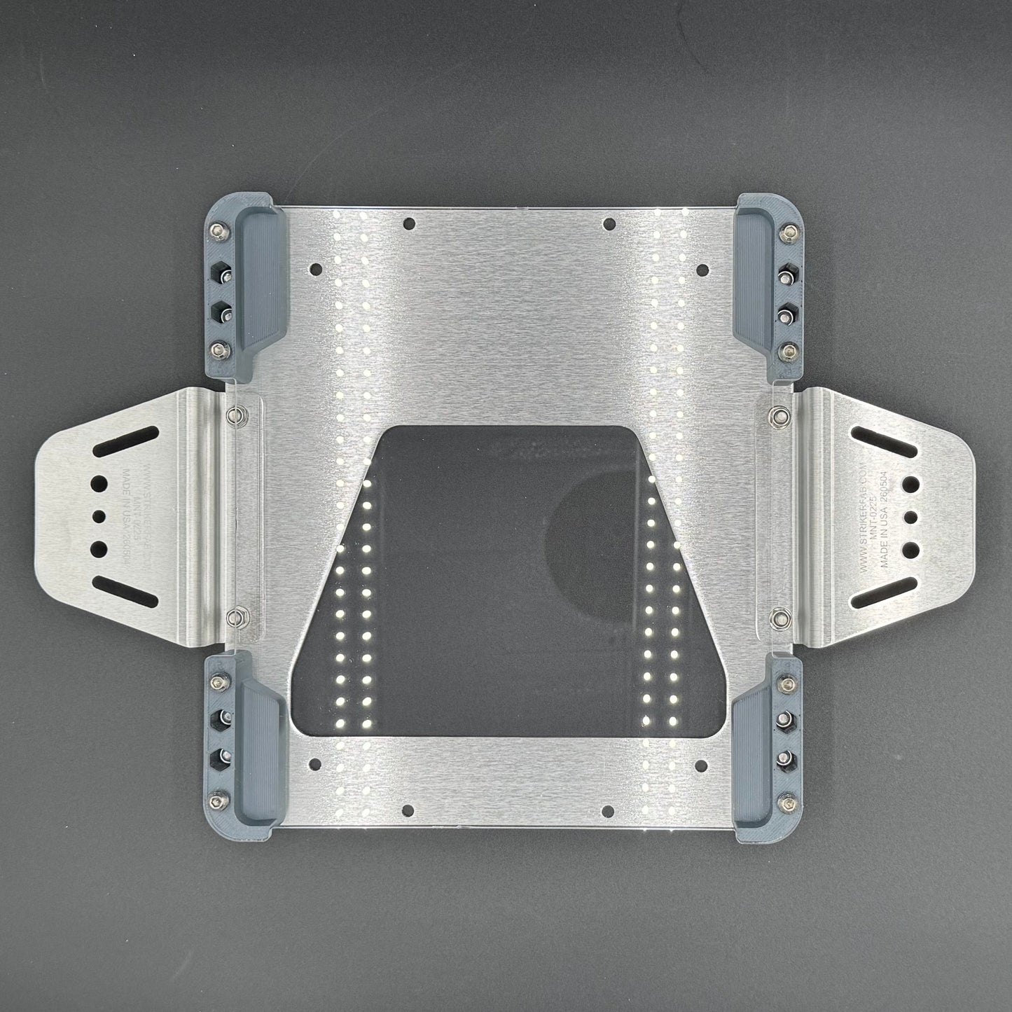 Starlink Mini roof mount for INEOS Grenadier Leitner ACS rack in cool gray with Poly Shield