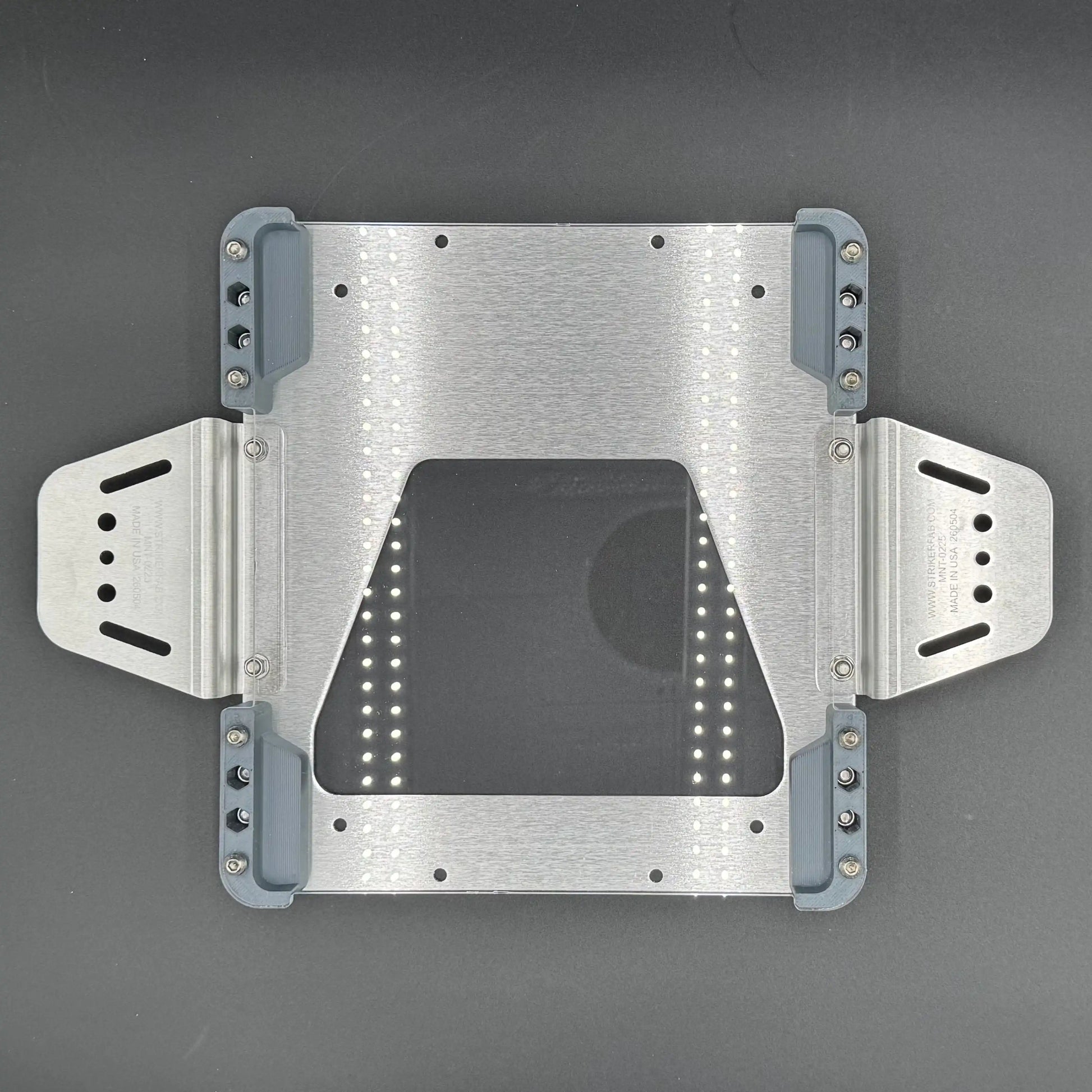 Starlink Mini static roof mount kit in cool gray with Poly Shield