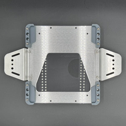 Starlink Mini static roof mount kit in cool gray with Poly Shield