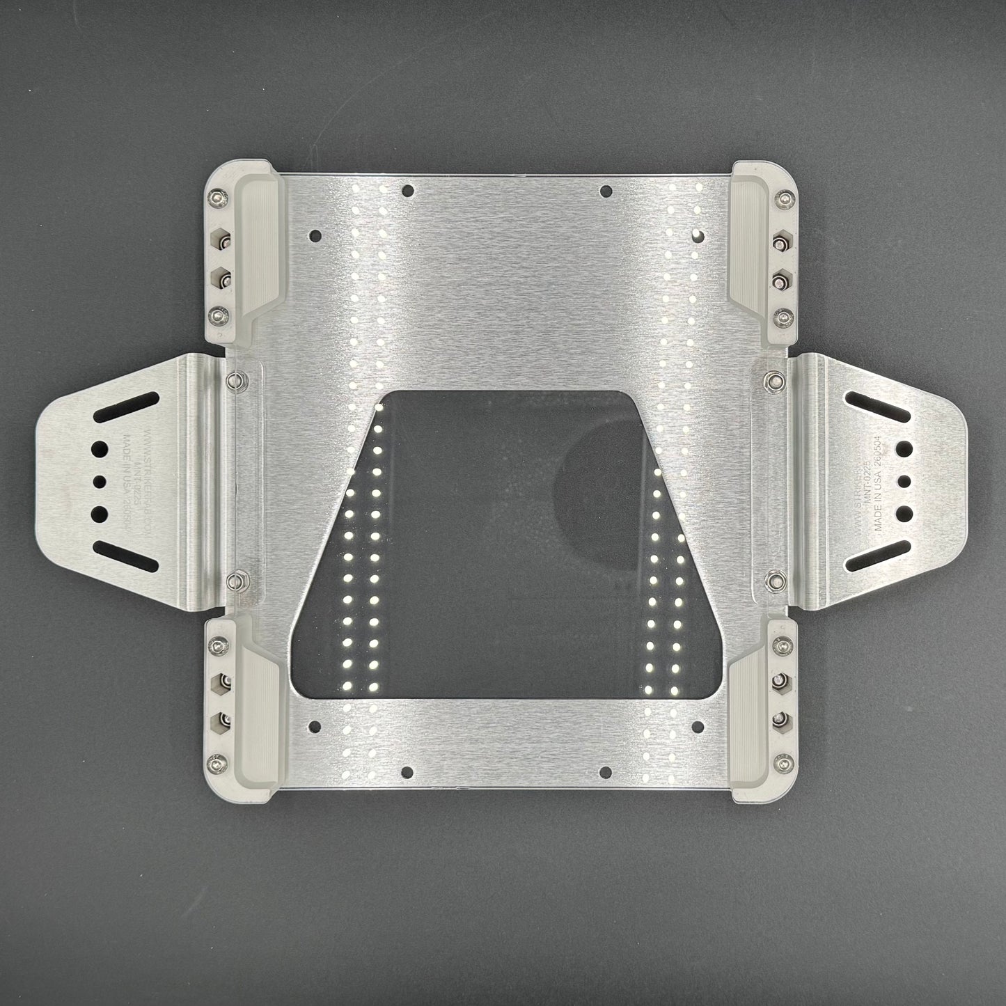 Starlink Mini roof mount for INEOS Grenadier Leitner ACS rack in white with Poly Shield