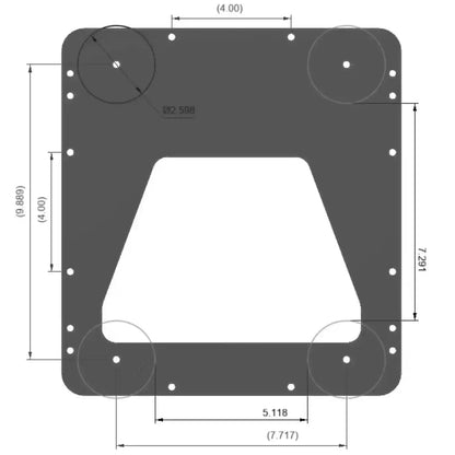 Starlink Mini Fleet Mount dimensions diagram
