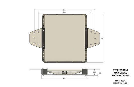 Universal Roof Rack Mount  -  Starlink Mini Mount Kit