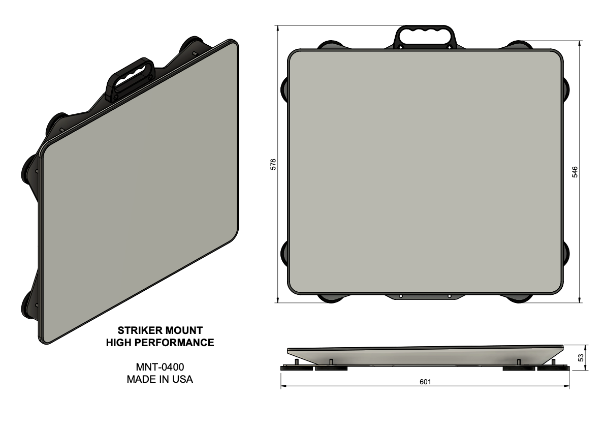 Striker Mount for Starlink Flat High Performance