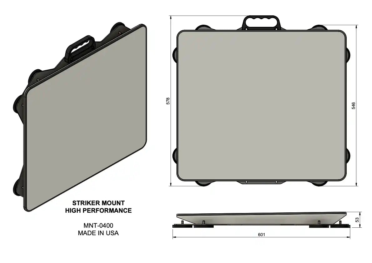 Striker Mount for Starlink Performance Gen 2 installed